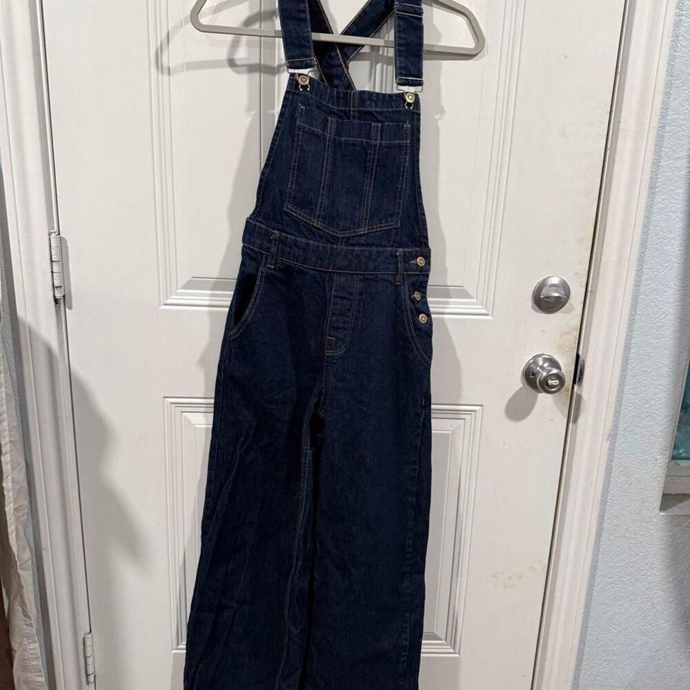 Zara Women's Navy and Blue Dungarees-overalls